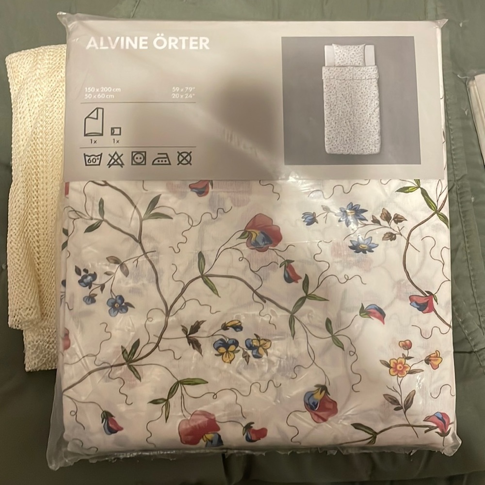 Duvet cover and sham